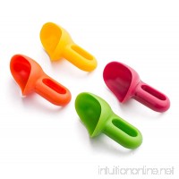 Ice Cream Scoops Set by Lemonade: Premium 4-Pack Colorful Children Ice Cream Scoopers| 100% BPA-Free  Dishwasher-Safe Plastic Ice Cream Spoons| Cute  Fun Spoons On The Go for Adults & Kids| Top Par - B0785NZ94R